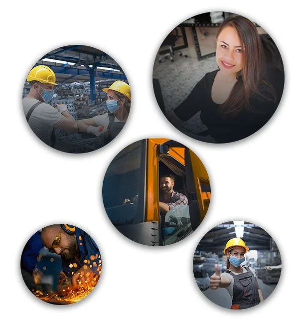 Equipo de trabajo de aceros electroforjados